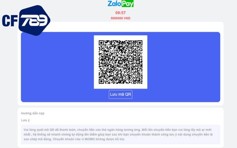 Mở ứng dụng ZALOPAY và nạp tiền vào số tài khoản mà nhà cái cung cấp Mở ứng dụng ZALOPAY và nạp tiền vào số tài khoản mà nhà cái cung cấp