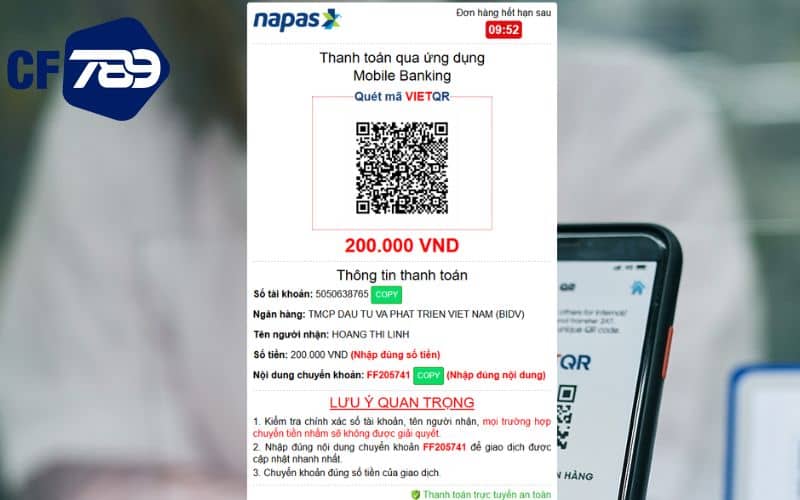 Tiến hàng giao dịch bằng cách quét mã hoặc nhập thủ công Tiến hàng giao dịch bằng cách quét mã hoặc nhập thủ công