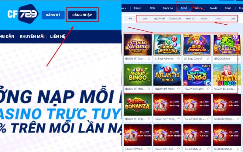 Hướng dẫn các bước tham gia xổ số CF789 Hướng dẫn các bước tham gia xổ số CF789