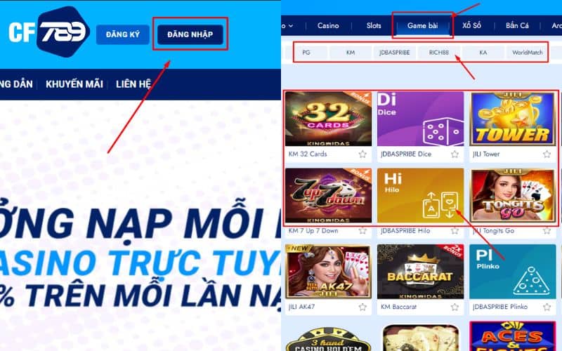 Hướng dẫn từng bước tham gia game bài CF789 Hướng dẫn từng bước tham gia game bài CF789