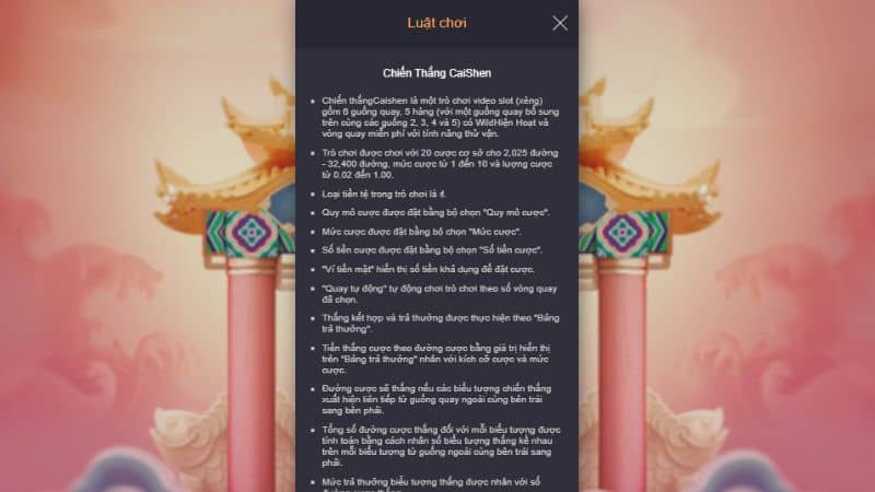 Quy tắc của trò chơi