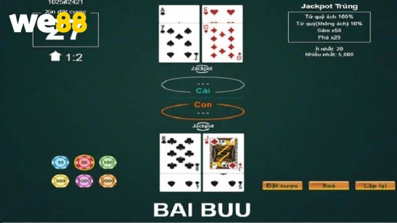 Hướng dẫn chơi bài bửu online tại WE88