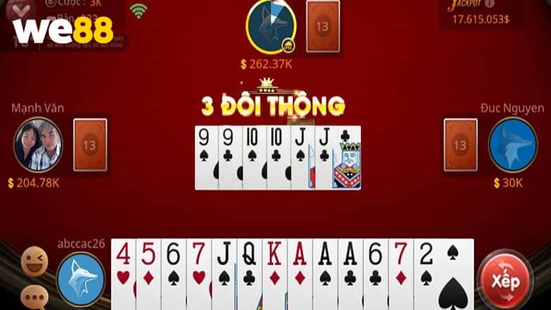 Luật chặn bài trong tiến lên miền Nam online