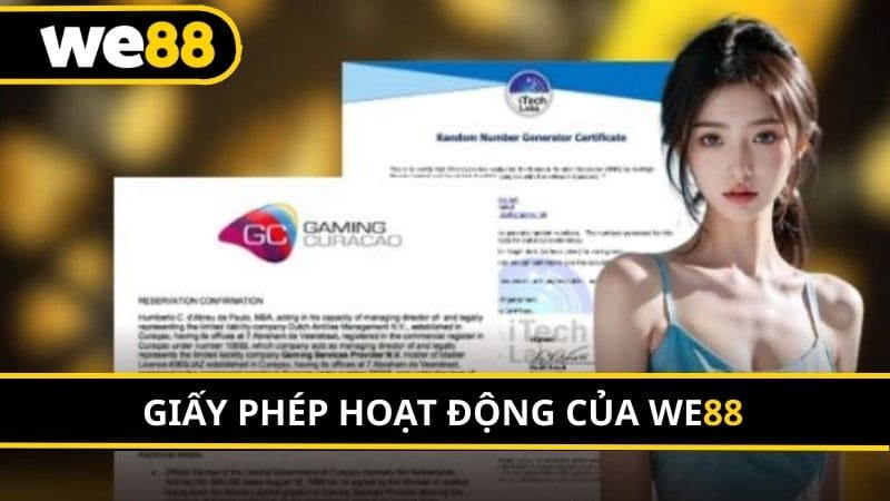 Giấy phép hoạt động của WE88