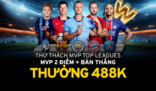 Thư thách mvp top leagues nhận 488k